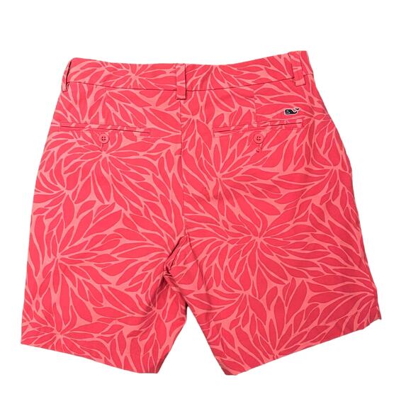 Vineyard Vines Mens Breaker Shorts Bloom Pattern Pink 8" Inseam Sz 28 - Picture 2 of 8